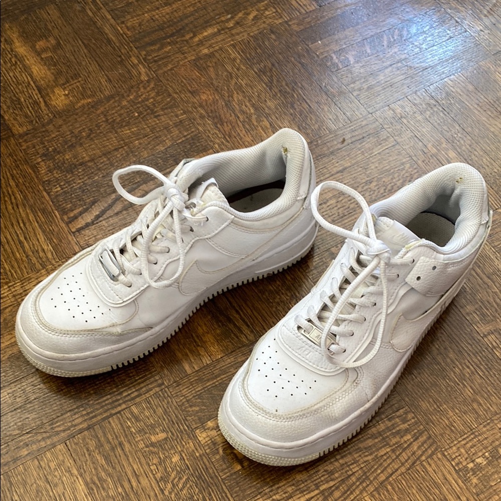 White Nike Airforce Shadows